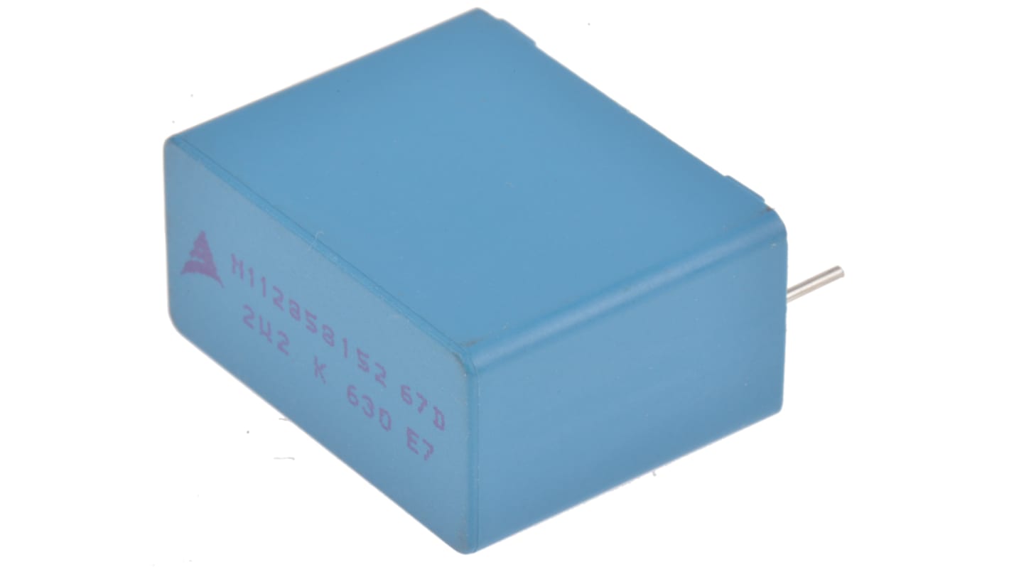 EPCOS B32674 Polypropylene Capacitor PP, 630 V dc, 800 V dc, ±10%, 2.2μF, Through Hole