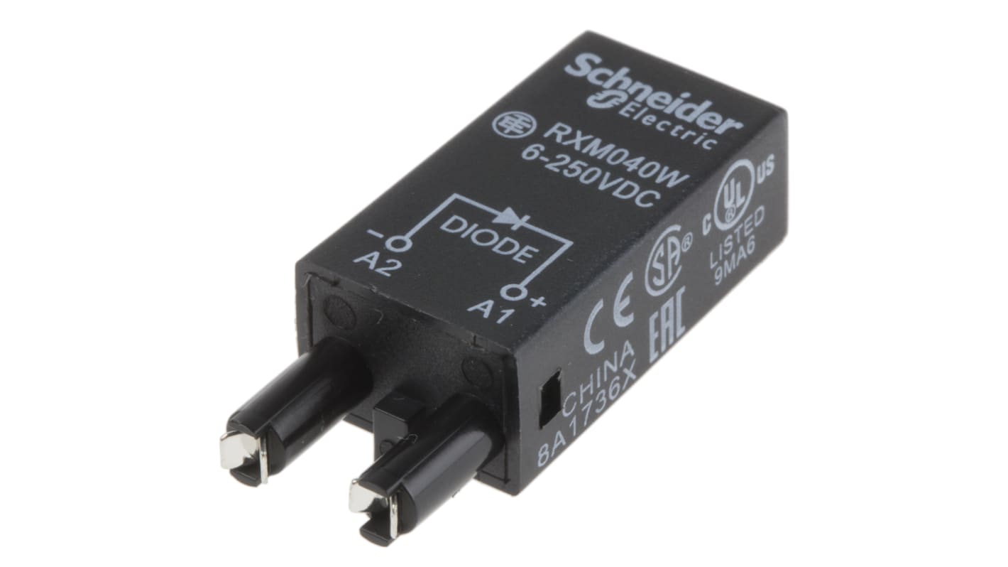 RXM040W Schneider Electric Pluggable Function Module, Diode for use