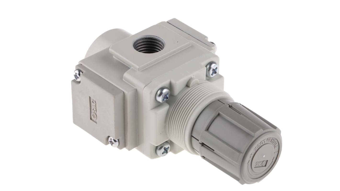 SMC G 1/4 Pneumatic Regulator - 0.05MPa to 0.85MPa, 1/4, 1MPa max. input