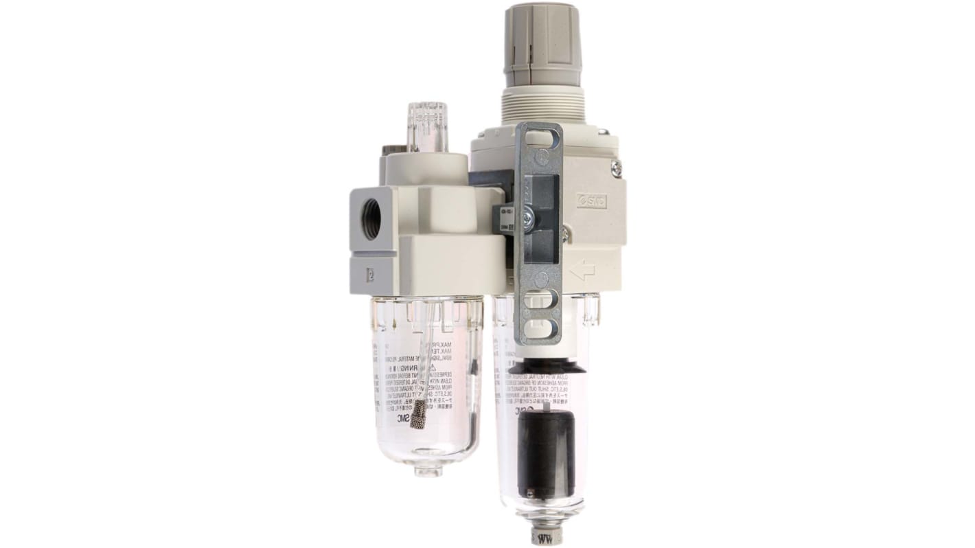 Unité de traitement FRL SMC AC20, G 1/4, Filtration 5μm, 1 MPa