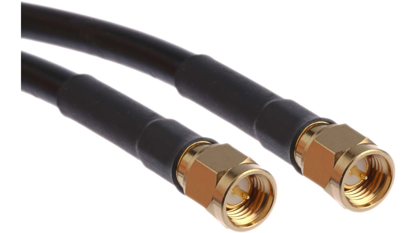 Cinch 415 Series Male SMA to Male SMA Coaxial Cable, 1.5m, RG58 Coaxial, Terminated