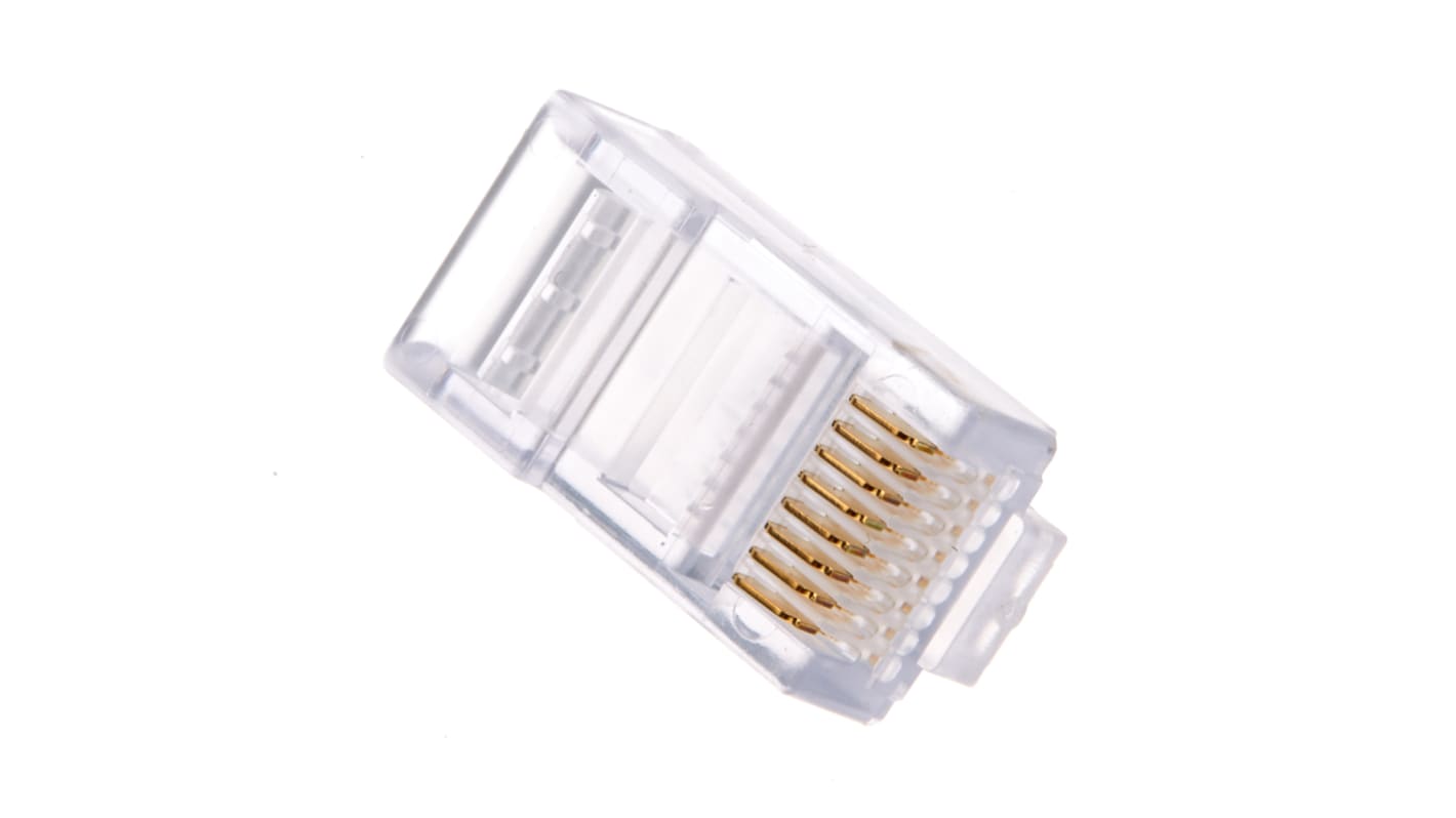 Connettore RJ45 Maschio Cinch Cat5, 8P8C vie, Montaggio su cavo