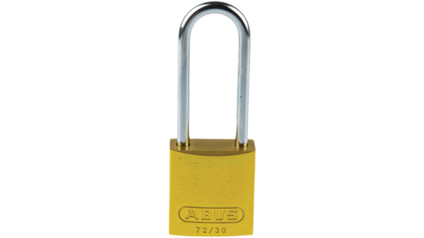 Lucchetto di sicurezza con chiave ABUS per uso interno ed esterno, in , anello da 4.4mm, L. 50mm, col Colore giallo