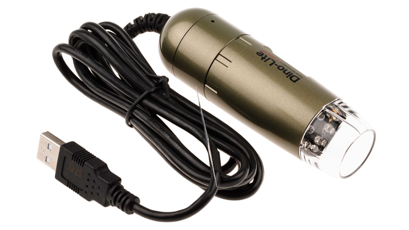 DinoLite AM4113T USB Digital Microscope, 1280 x 1024 pixels, 200X Magnification RS