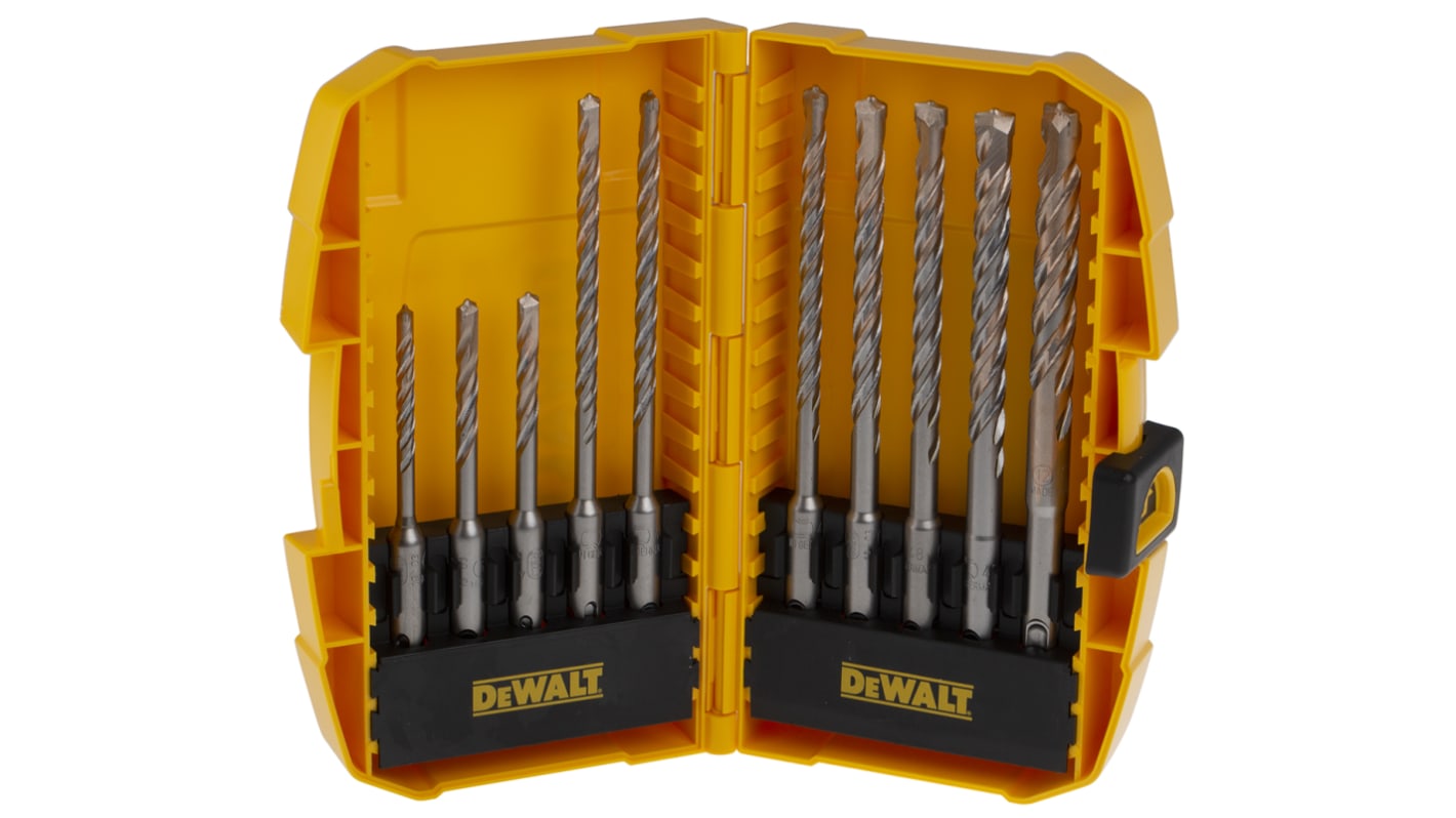 DT7935BQZ DeWALT 10 Piece Masonry SDS Drill Bit Set, 5mm to 12mm RS