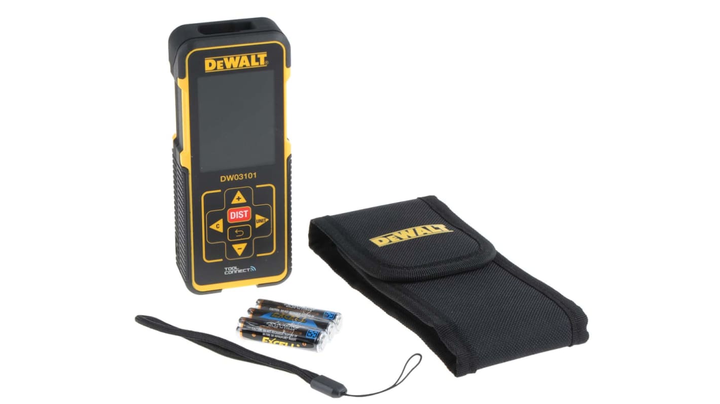 DeWALT Lézeres mérőkészülék DW03101-XJ ±1 mm/m Angolszász, Metrikus LCD 2-es osztály 635nm Akkumulátor Igen DW03101-XJ