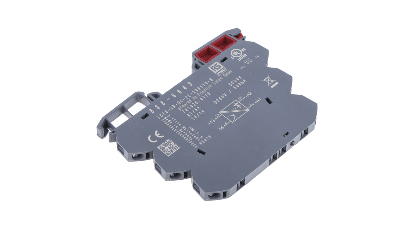 RS PRO Solid State Relay, 0.5 A Load, DIN Rail Mount, 60 V Load, 30 V Control RS