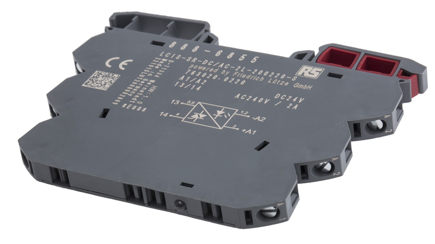 Relé de estado sólido RS PRO, contactos SPST, control 11 → 30 V, carga 20 → 264V, 2 A máx., montaje en