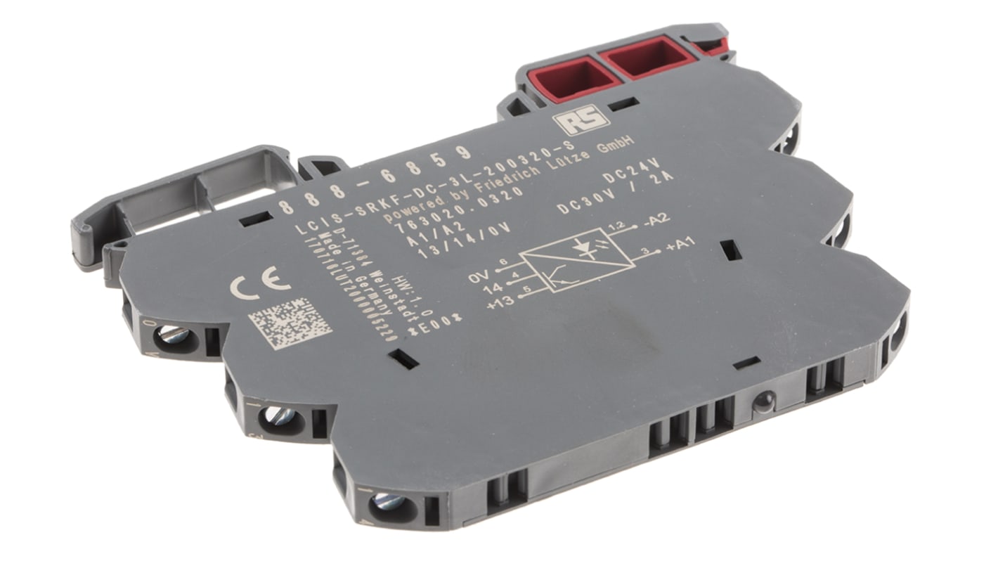 Polovodičové relé 2 A Lišta DIN DC SPST MOSFET 30 V