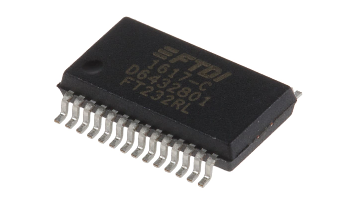 FTDI Chip USB Controller 28-Pin SSOP, FT232RL-REEL