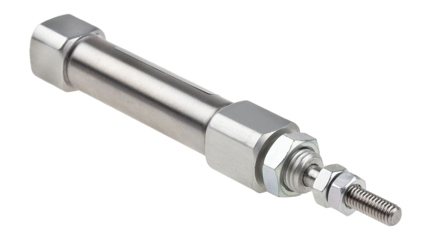 SMC Pneumatic Piston Rod Cylinder - 10mm Bore, 15mm Stroke, Double Acting