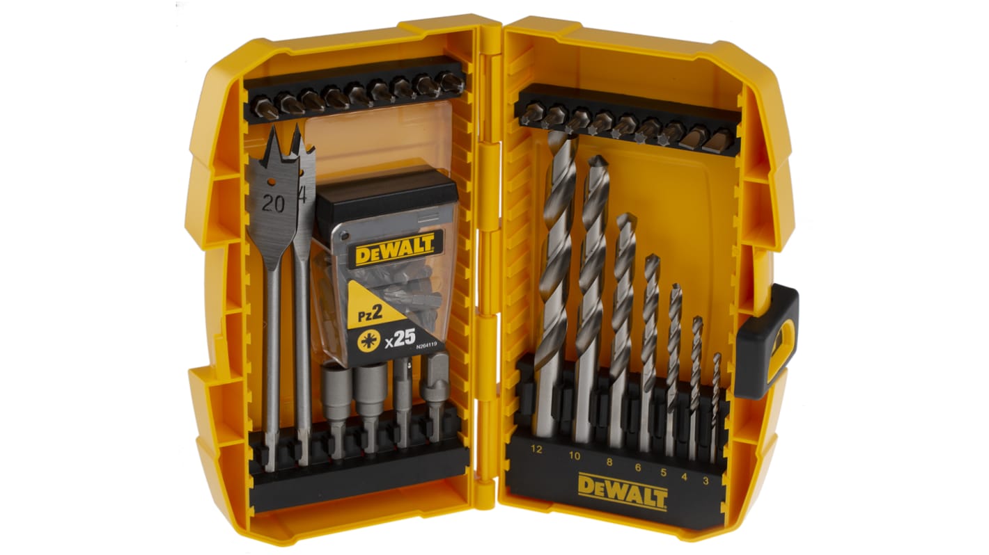 Dewalt Fém 3 → 12 mm, 56 db-os, Fúró és csavarbehajtó bitkészlet