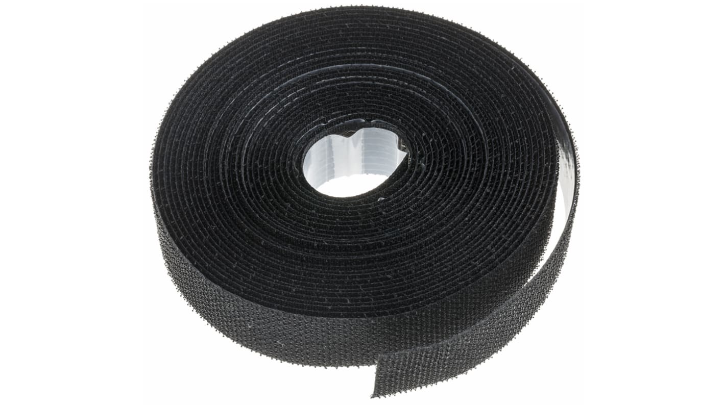 RS PRO Hakenband Hakenband, 20mm x 5m, Schwarz