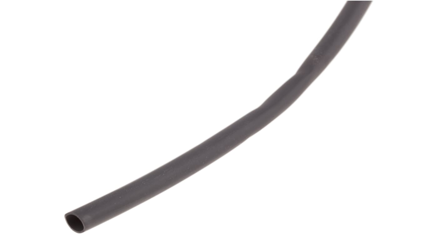 RS PRO Heat Shrink Tubing, Black 3.2mm Sleeve Dia. x 10m Length 2:1 Ratio