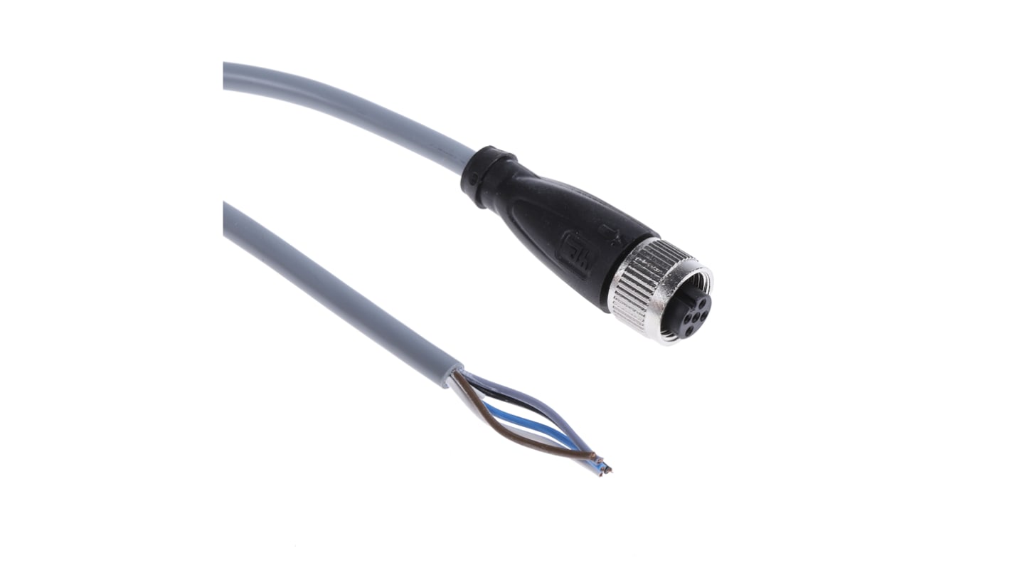 Cable de conexión Pepperl + Fuchs, con. A M12 Hembra, 5 polos, con. B Sin terminación, 5 polos, long. 10m, 60 V ac /
