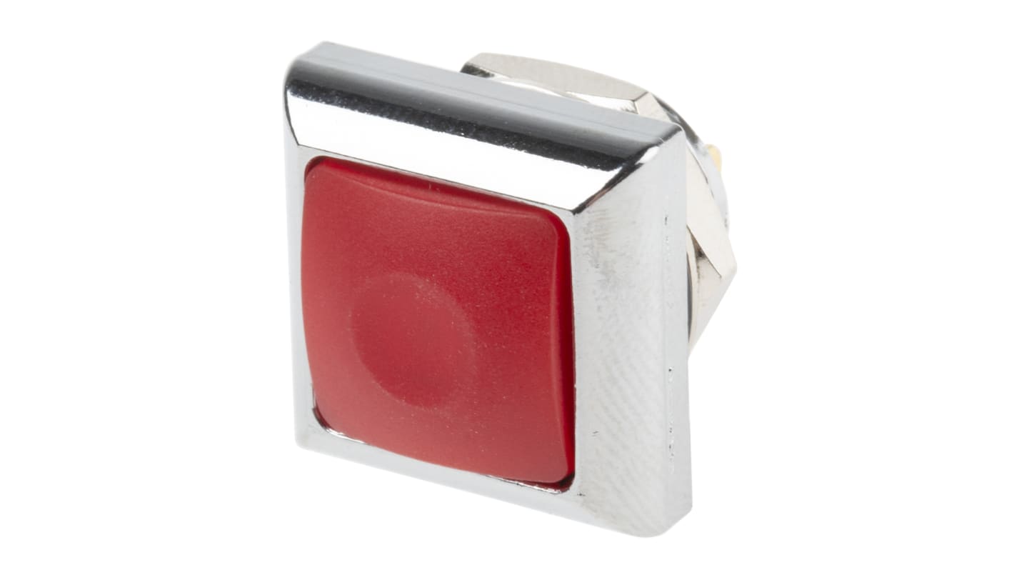 Interruptor de Botón Pulsador En Miniatura RS PRO, color de botón Rojo, SPST, acción momentánea, 200 mA a 50 V dc, 500