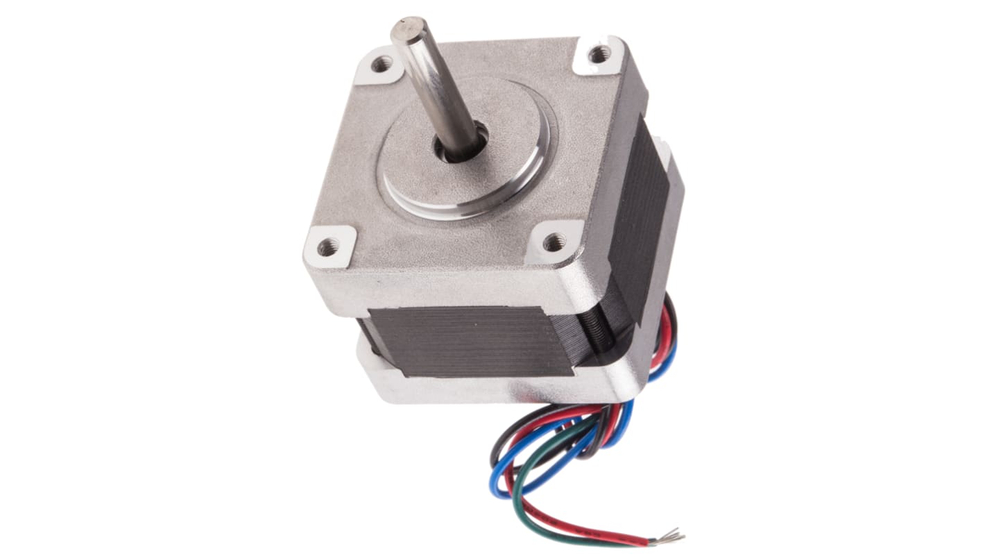 Motore passo passo Magnete permanente, ibrido RS PRO, coppia 0.21Nm, ang. 1.8°, 9 V,Ø asta 5mm