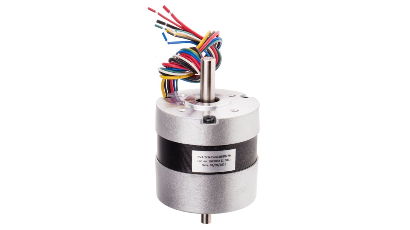 RS PRO Brushless DC Motor, 36 V dc, 0.35 Nm, 4000 rpm, 8mm Shaft Diameter