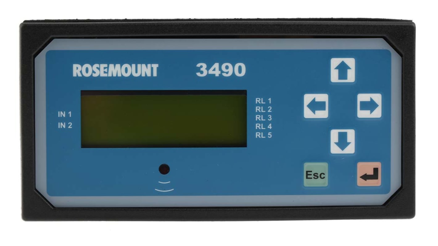 Rosemount 3490 Series Level Controller - Panel Mount ATEX, 115 [arrow/] 230 V ac 1 Current, Voltage Input 1 x 4 - 20mA