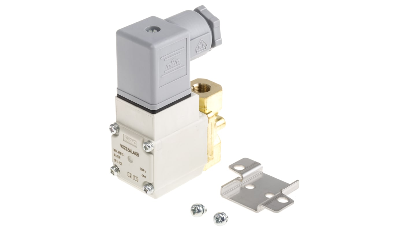 Elettrovalvole per pneumatica SMC, G 1/8, funzione 2/2, azionamento Solenoide/Molla, 230V ca