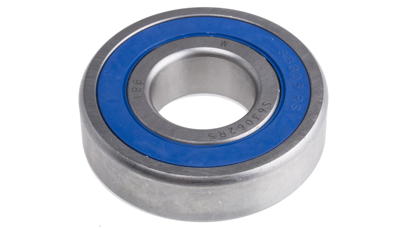 RS PRO SS6306-2RS Single Row Deep Groove Ball Bearing- Both Sides Sealed 30mm I.D, 72mm O.D