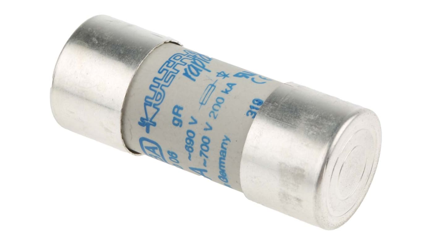 SIBA 80A Ceramic Cartridge Fuse, 22 x 58mm