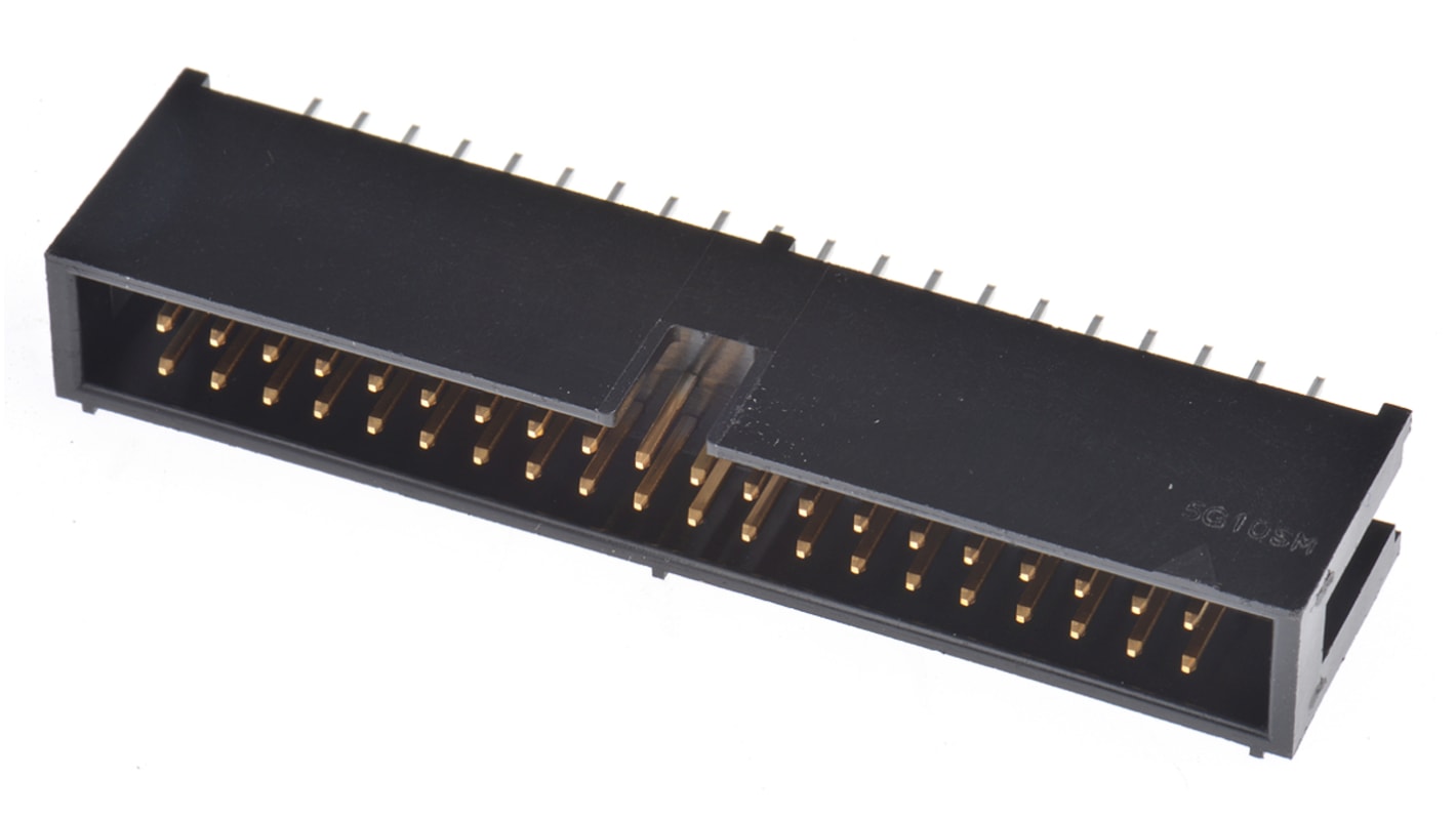 Hirose HIF3F Series Straight Through Hole PCB Header, 40 Contact(s), 2.54mm Pitch, 2 Row(s), Shrouded