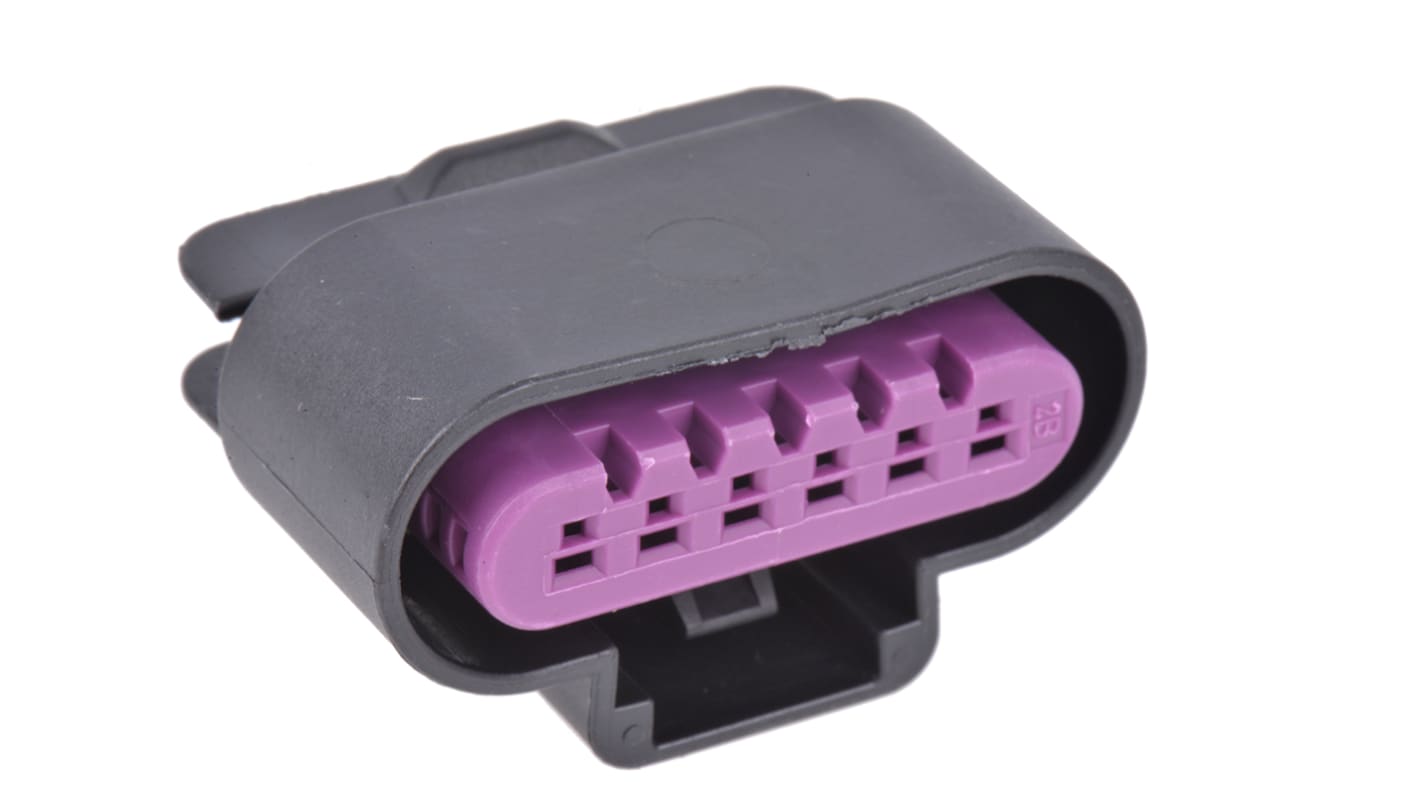 Conector de automoción Delphi GT 150 Hembra de 6 vías en 2 filas, 15A, terminación: Crimpado