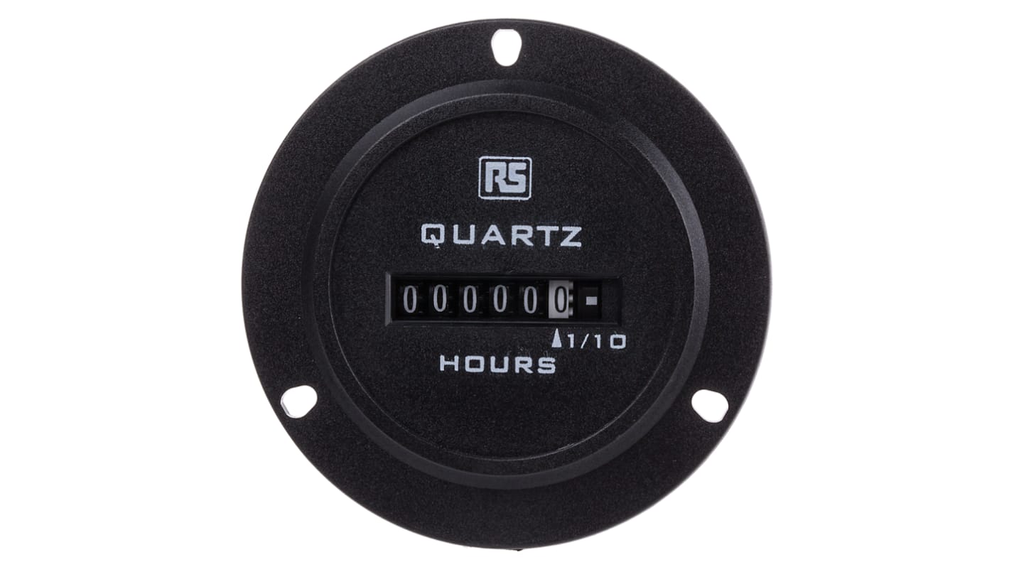 RS PRO Hour Meter Counter, 6 Digit, 50Hz, 90 → 264 V ac