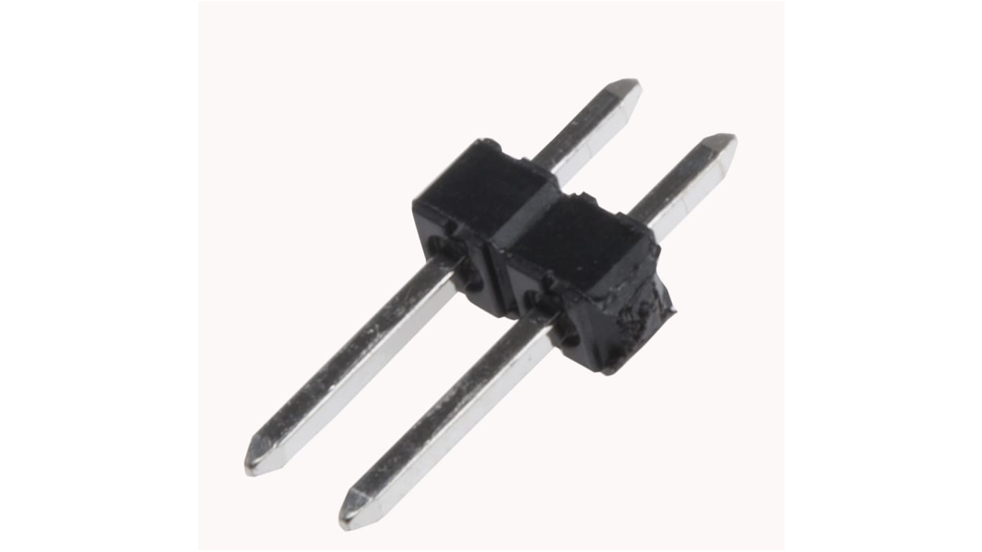 Amphenol Industrial KK 254 Stiftleiste Stecker Vertikal, 2-polig / 1-reihig, Raster 2.54mm, Platine-Platine,