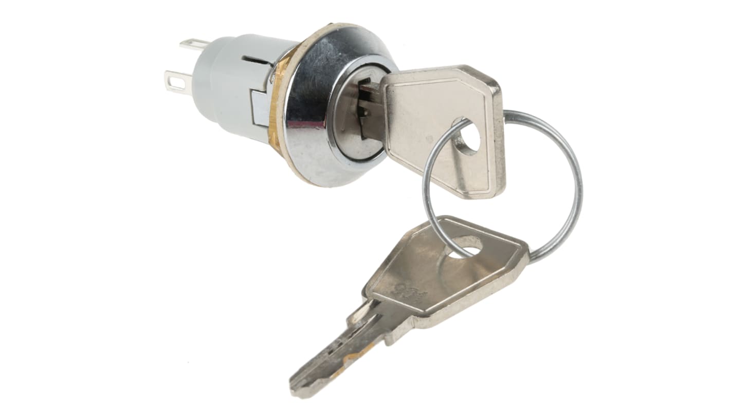 IP66, IP67 Keylock Switch, SPDT, 1 A @ 115 V ac 2-Way Common-Key