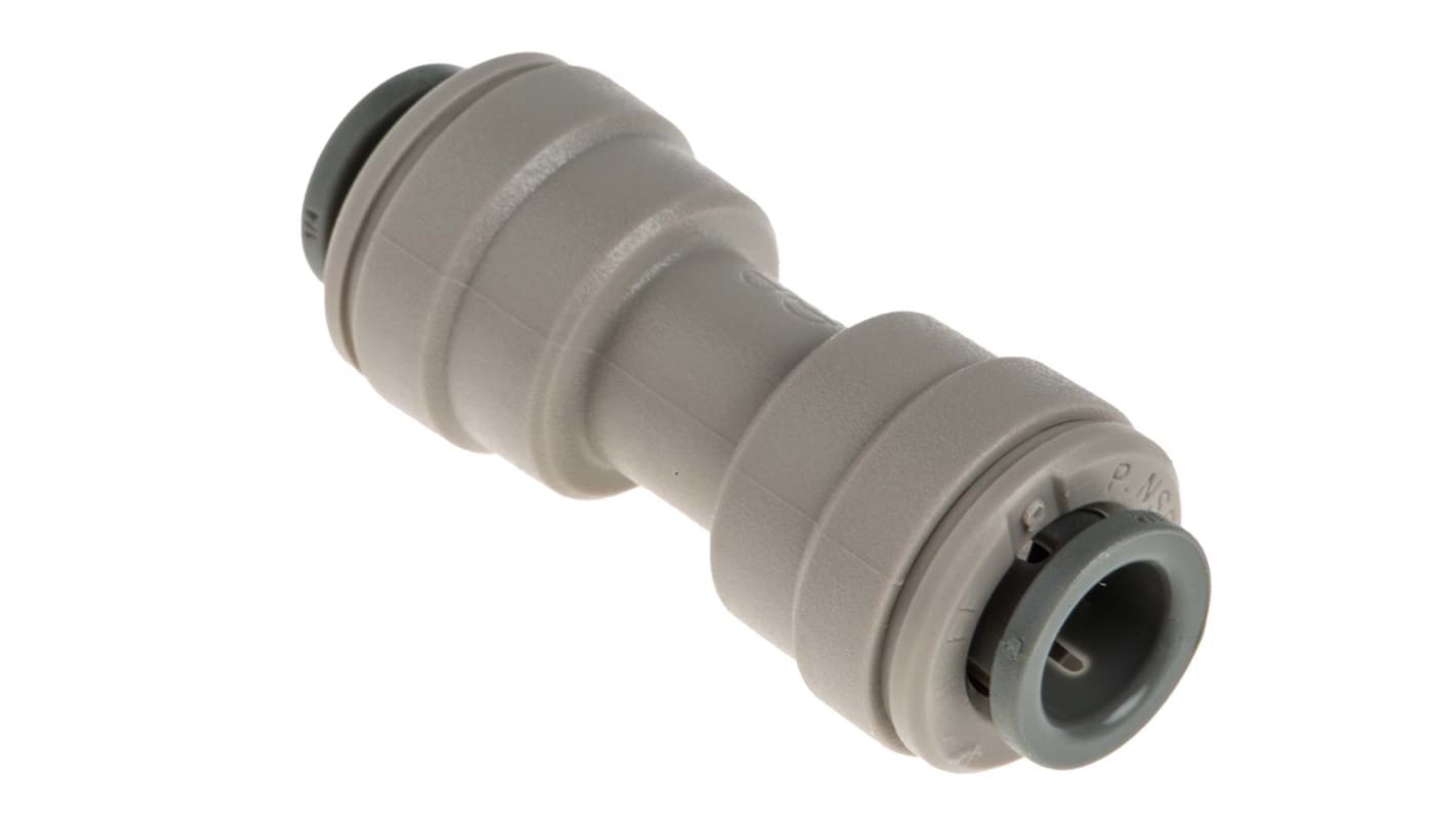 John Guest Acetal Process Fitting 1/4in Straight Connector 1/4 in Push Fit