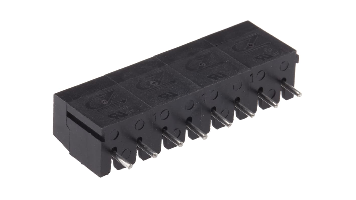 RS PRO PCB Terminal Block, 8-Contact, 5mm Pitch, Through Hole Mount, 1-Row, Screw Termination