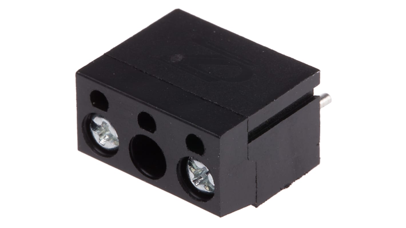 RS PRO PCB Terminal Block, 2-Contact, 10mm Pitch, Through Hole Mount, 1-Row, Screw Termination