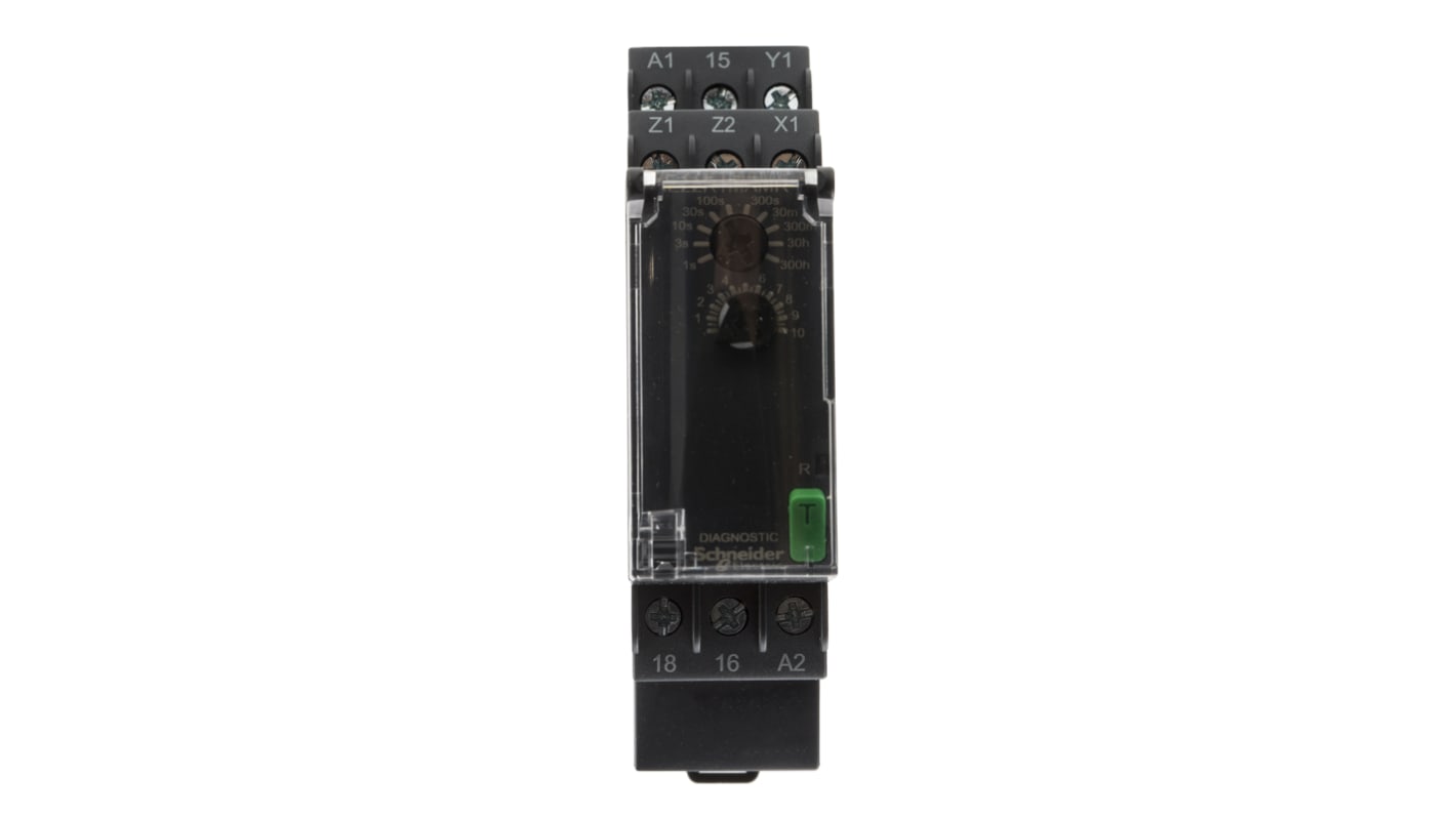 Timer Relay Schneider Electric, intervallo 0.05 → 1s, 1 poli, SPDT, Guida DIN