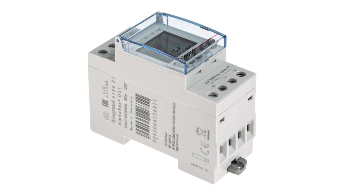 Legrand Digital DIN Rail Time Switch 230 V ac, 2-Channel