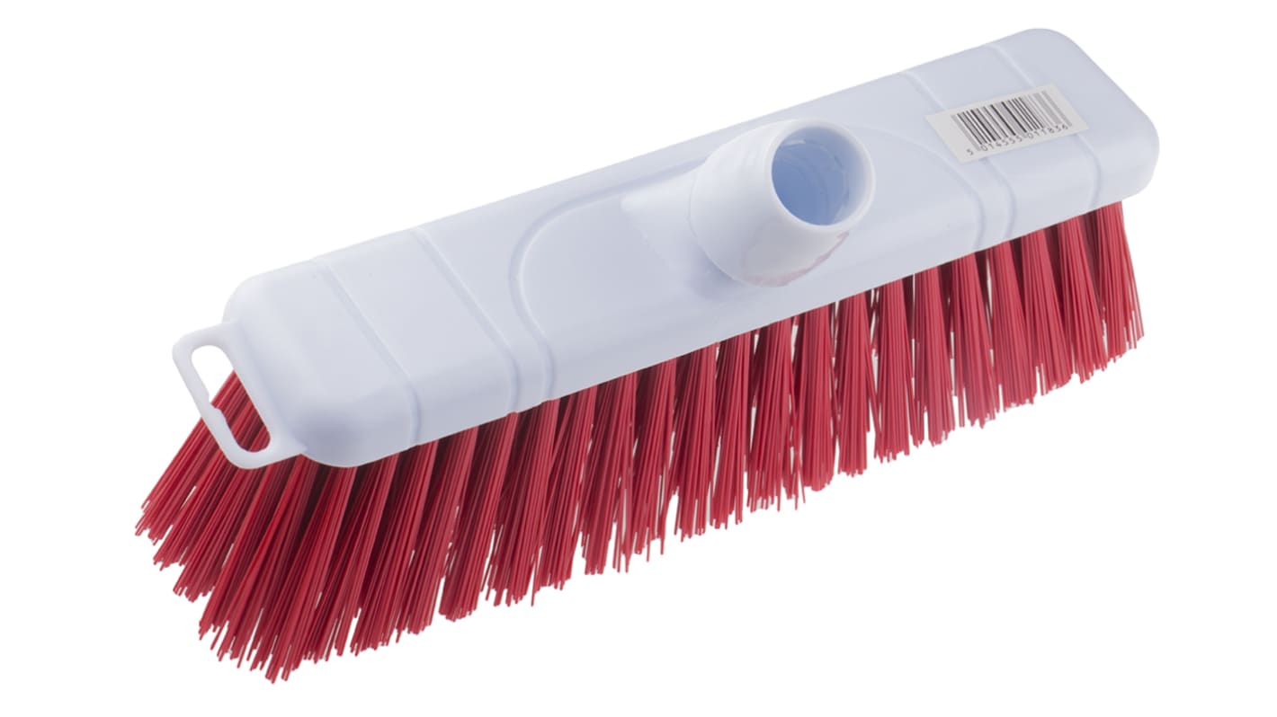 RS PRO Broom, Red With PET Bristles for Indoor