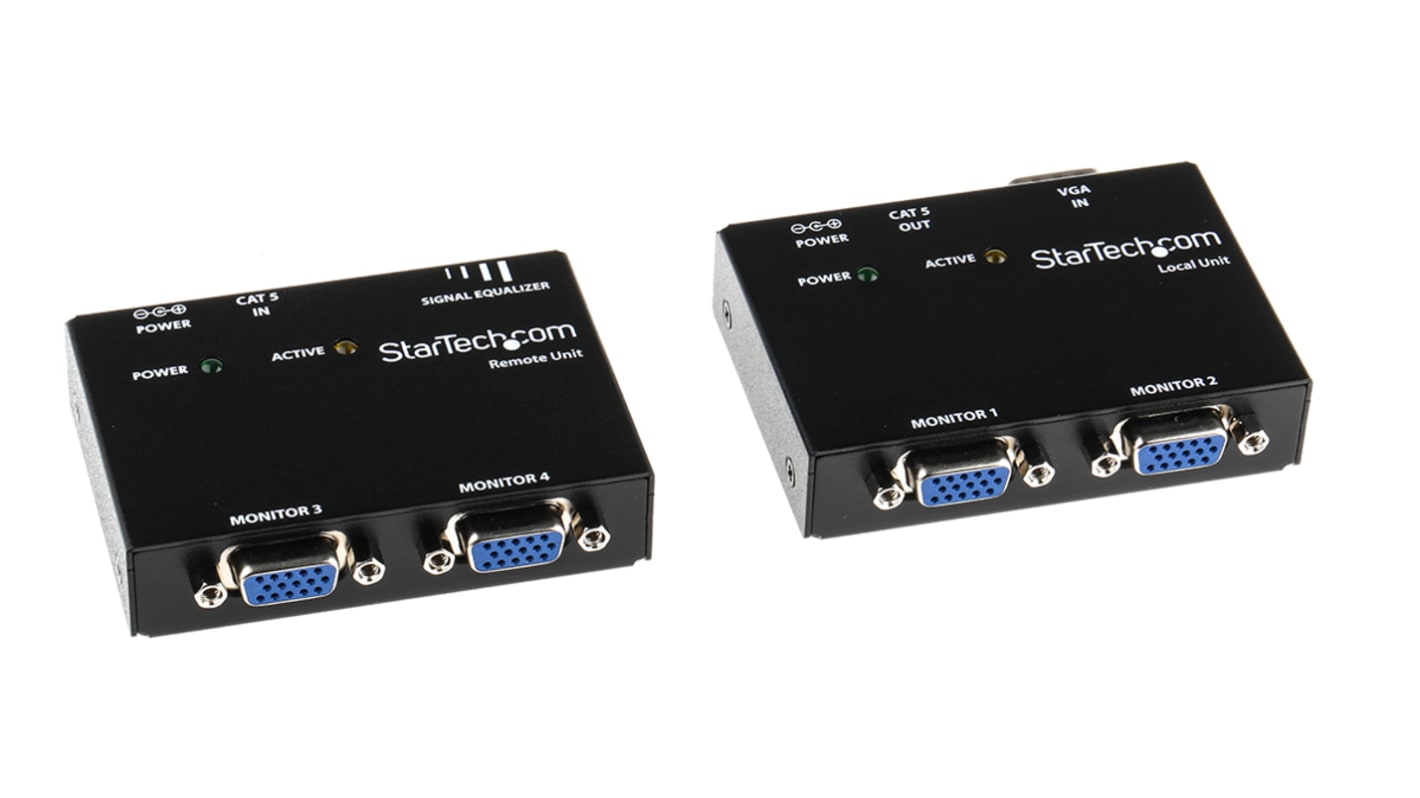 Startech 4 Port VGA over CATx Extender Pair 150m, 1600 x 1200 Maximum Resolution