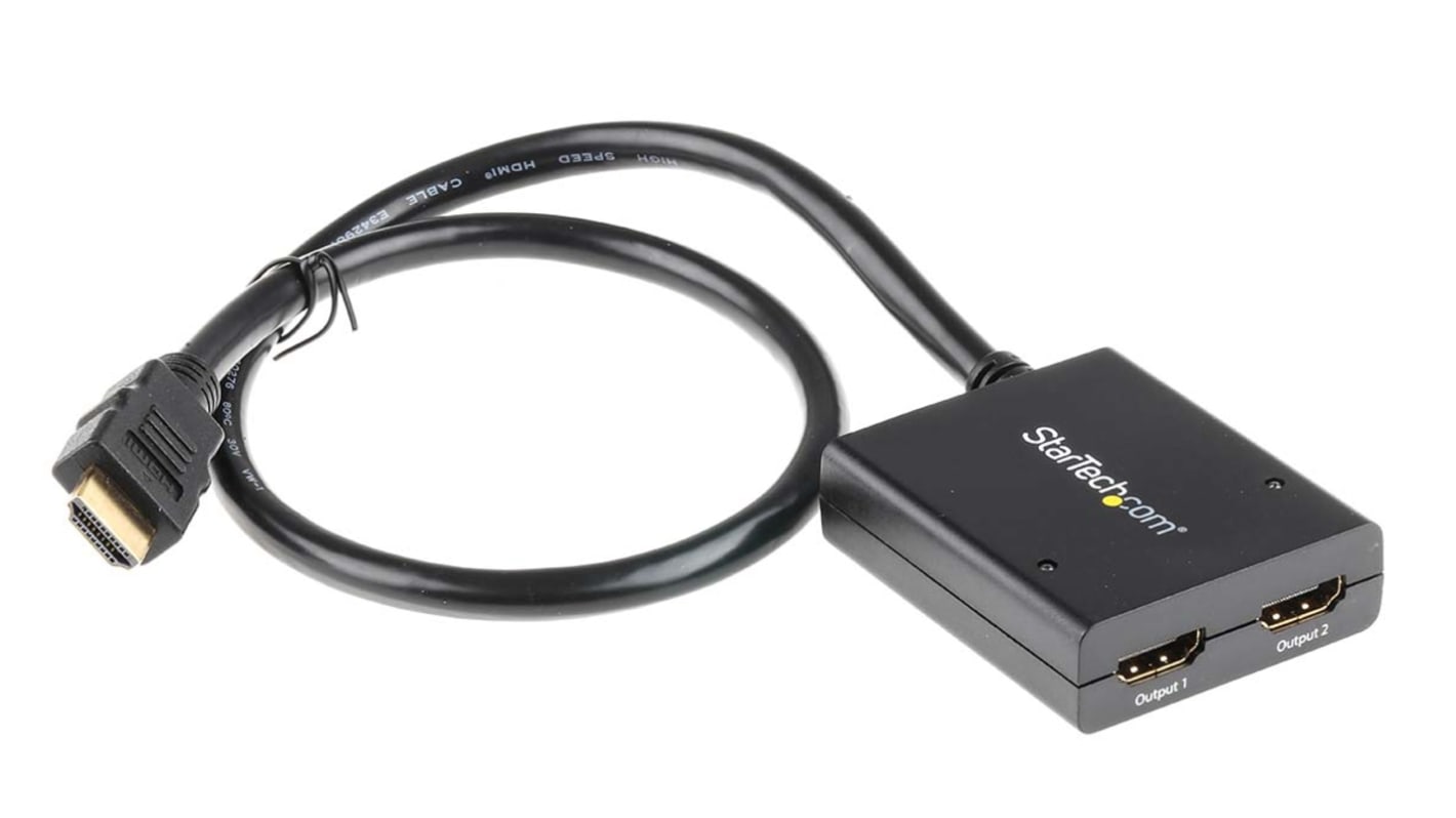 HDMI StarTech.com Video-Splitter HDMI 2-Port, 3840 x 2160 1 Videoeingänge 2 Videoausgänge