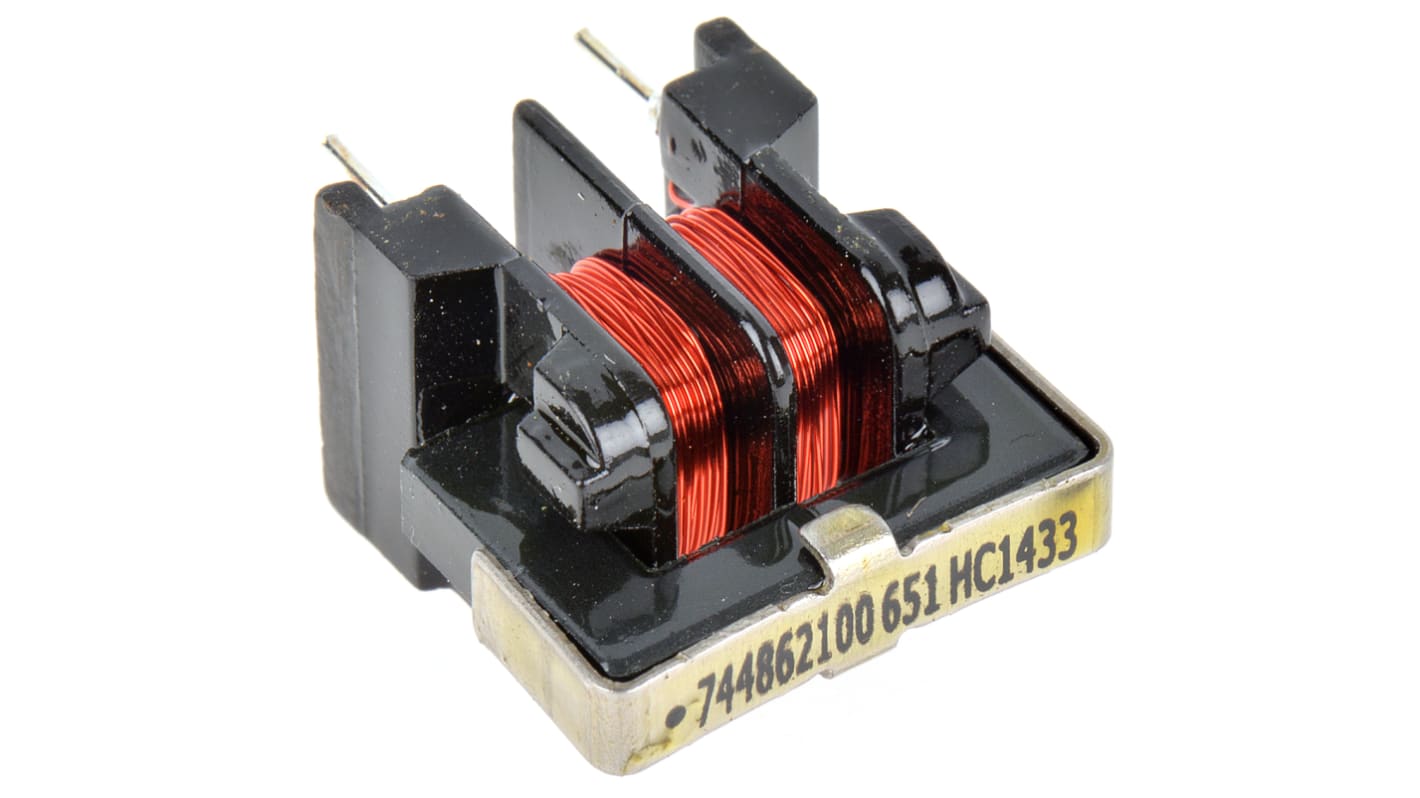 Inductance à mode commun Traversant série WE-TFC Wurth Elektronik 10 mH, 450 mA, 2 x 1.65Ω