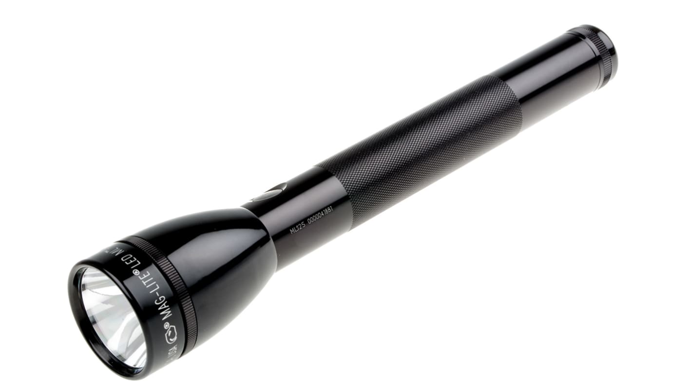 Maglite Akku LED-Taschenlampe LED Schwarz im Alu-Gehäuse , 186 lm / 258 m, 282 mm