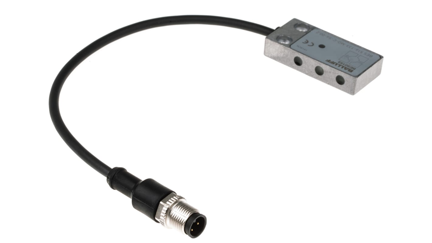 BALLUFF Inductive Block-Style Proximity Sensor, 4 mm Detection, PNP Output, 10 → 30 V dc, IP67