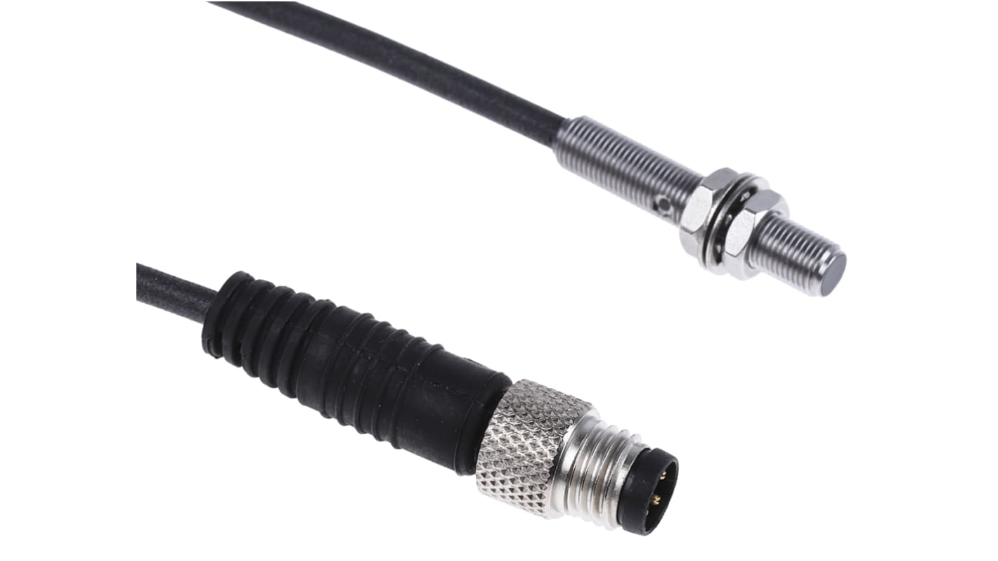 BALLUFF Inductive Barrel-Style Proximity Sensor, M5 x 0.5, 1.5 mm Detection, PNP Output, 10 → 30 V dc, IP67