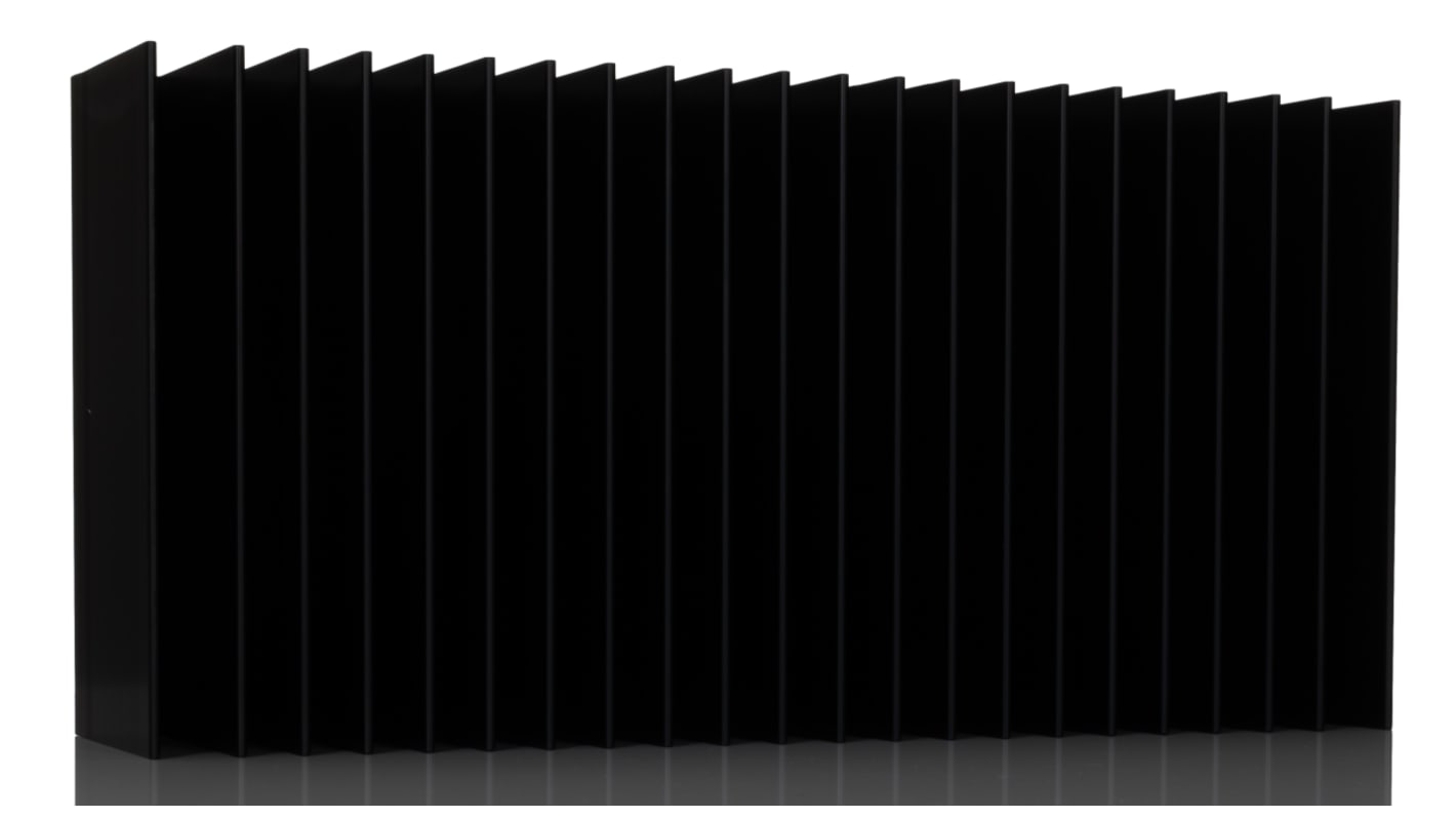 Heatsink, Universal Rectangular Alu, 0.09°C/W, 150 x 300 x 83mm, PCB Mount