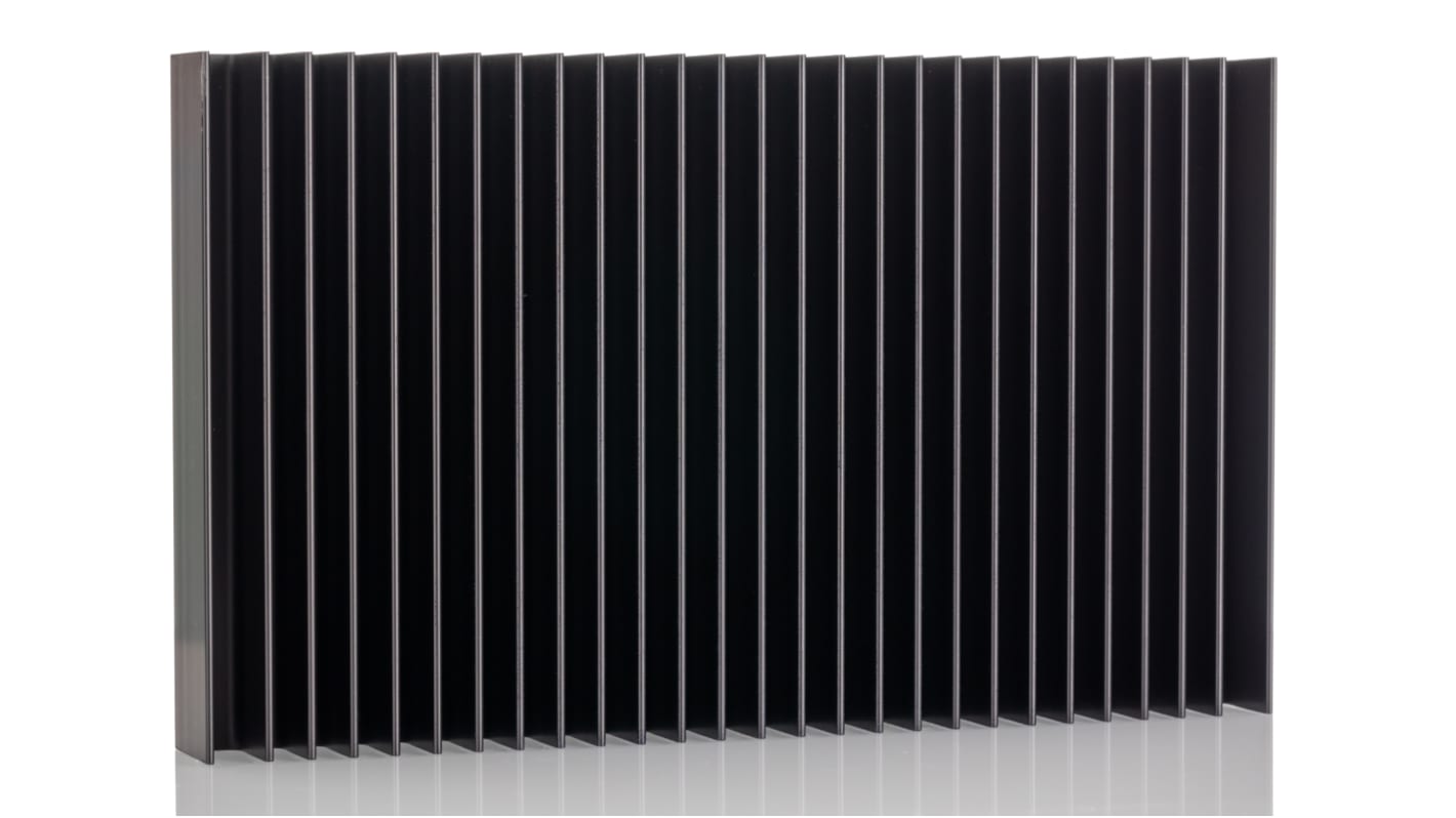 Heatsink, Universal Rectangular Alu, 0.17°C/W, 150 x 250 x 30mm, PCB Mount