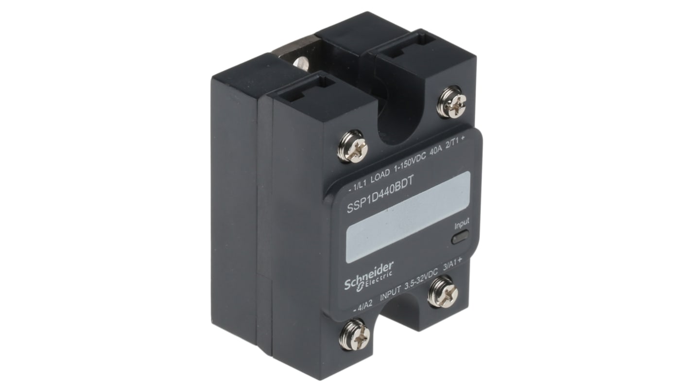 Schneider Electric Harmony Relay Series Solid State Relay, 40 A Load, Panel Mount, 150 V dc Load, 32 V dc Control