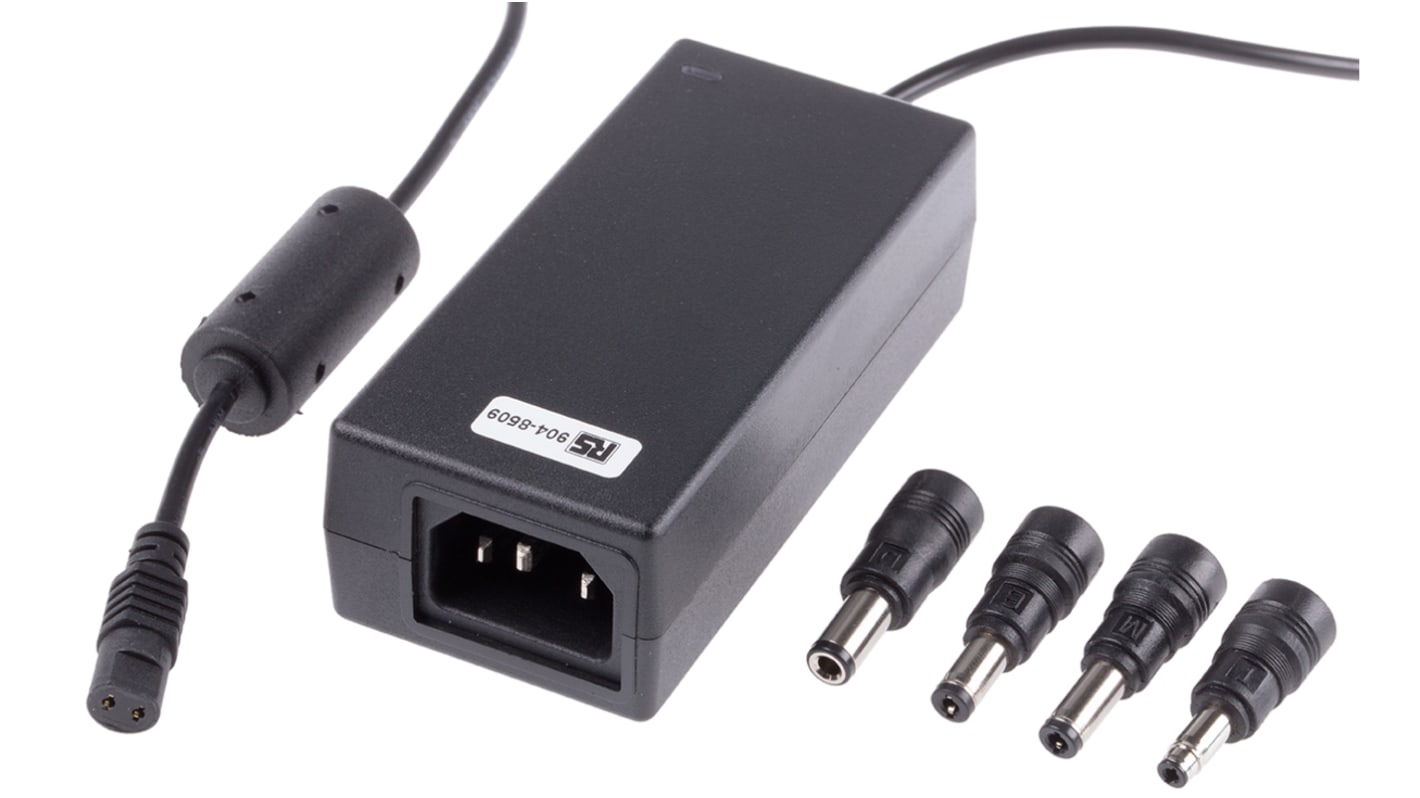 Adaptador AC/DC RS PRO 85 → 264V ac, 24V dc, 1 salida, 1.5A, 36W, C14