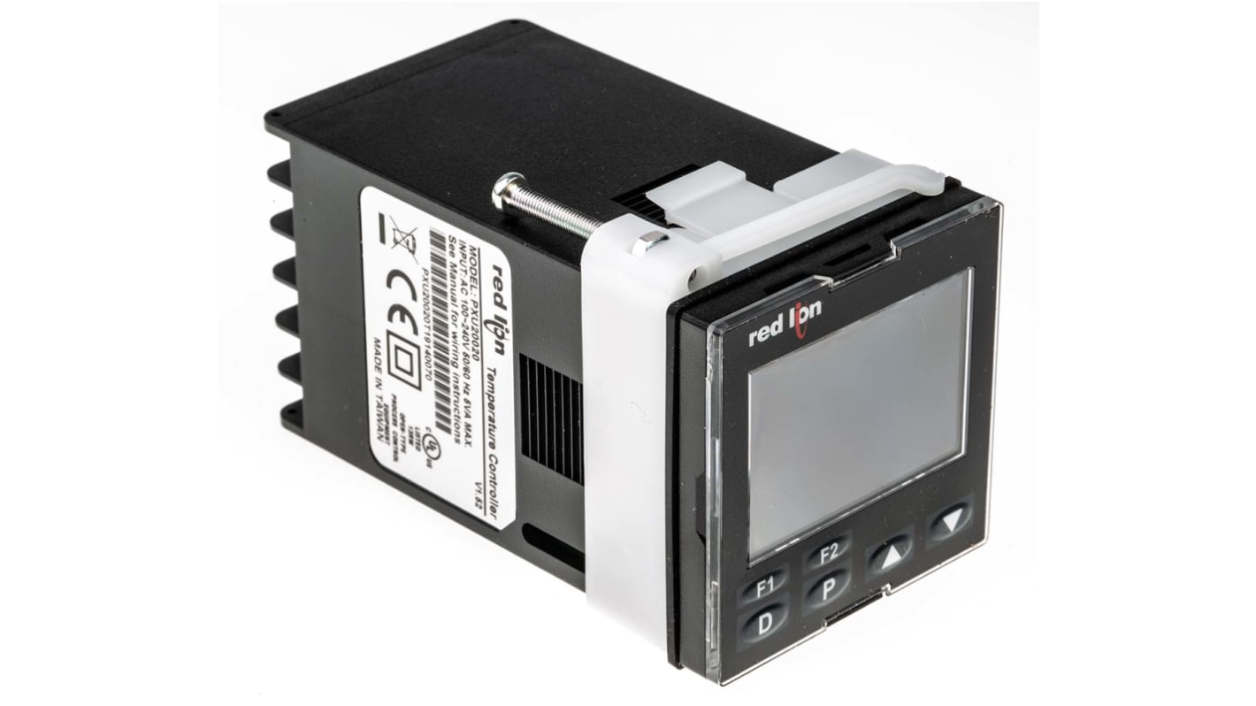 Controlador de temperatura PID Red Lion serie PXU, 48 x 48mm, 100 → 240 V ac RTD, Thermocouple, 1 salida SSR