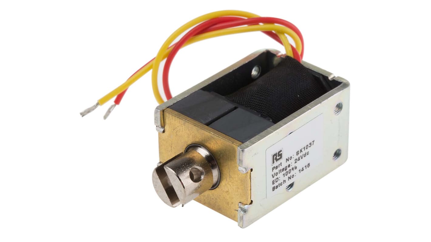 Lineární solenoid, 24 V DC, 37 x 20 x 26 mm