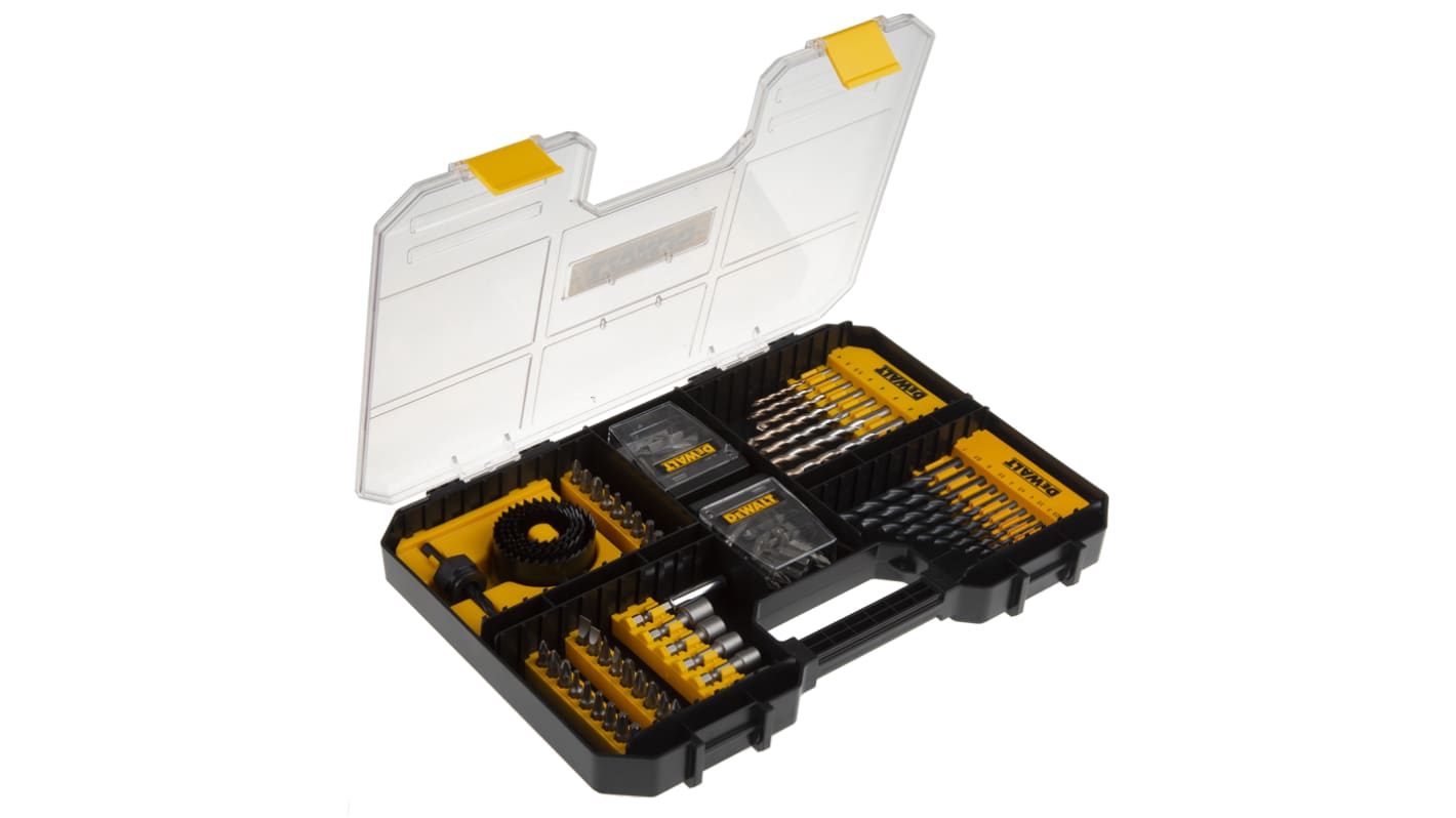 Set per avvitamento e foratura DeWALT in HSS, Ø da 1.5 a 10mm, 100 pezzi